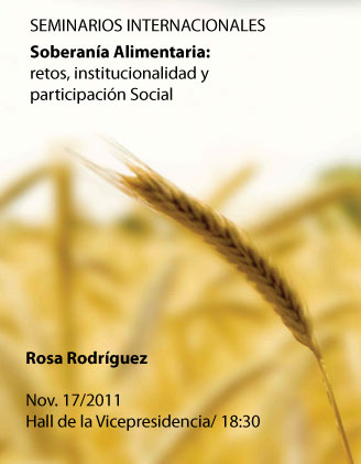 Alimentaria: Retos, Institucionalidad y Participación Social
